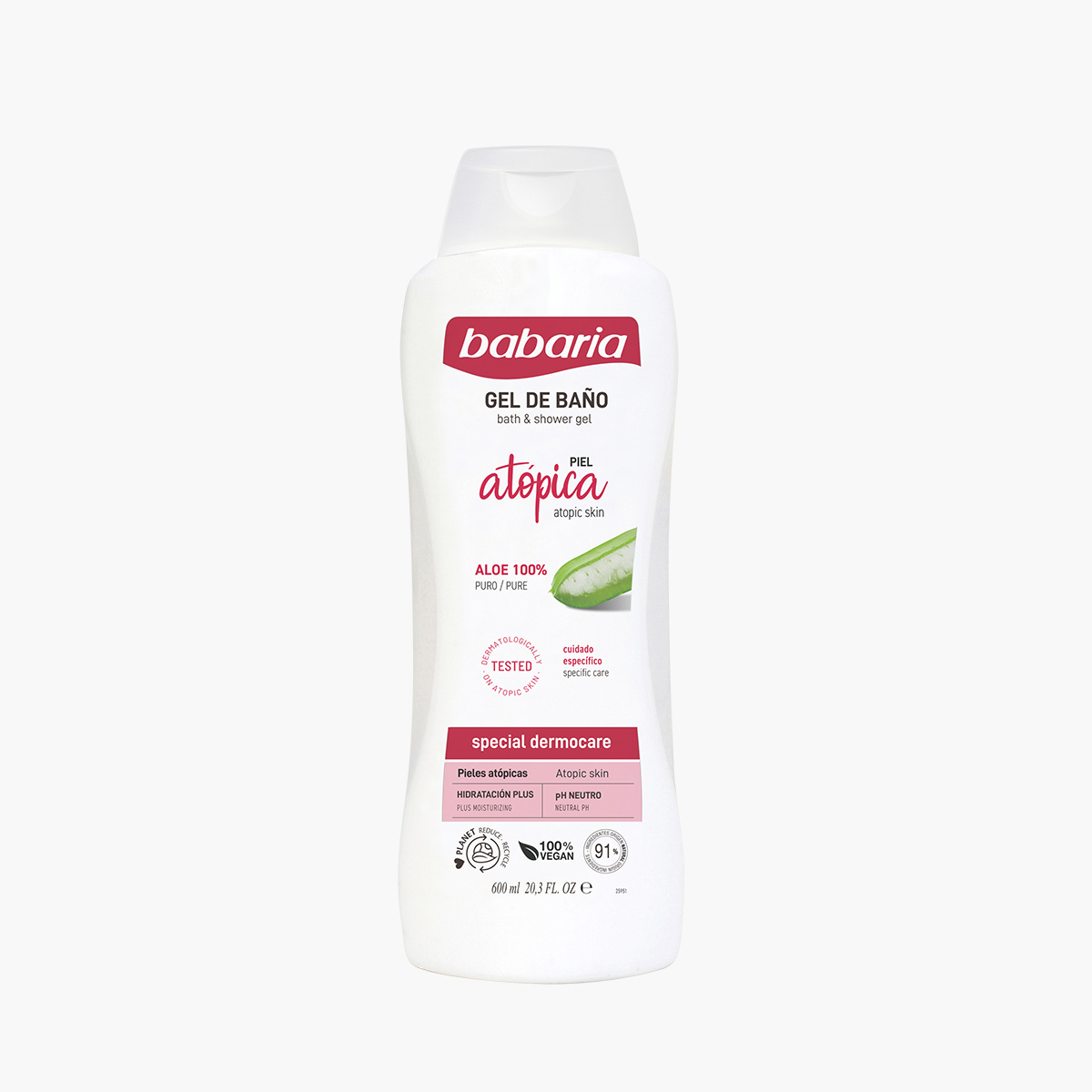 BABARIA PIEL ATOPICA GEL DUCHA 600ML. 1