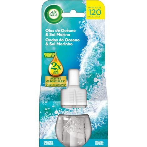 AIR WICK AMBIENTADOR OLAS DE OCEANO & SAL MARINA RECAMBIO 19ML 1
