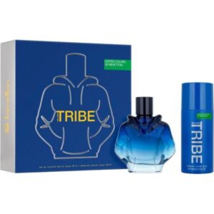 BENETTON MEN TRIBE ESTUCHE EAU DE TOILETTE VAP 90ML+DEO SPRAY