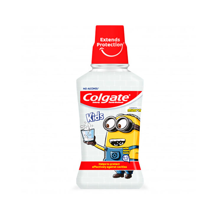 COLGATE KIDS ENJUAGUE BUCAL MINIONS 250 ML 1