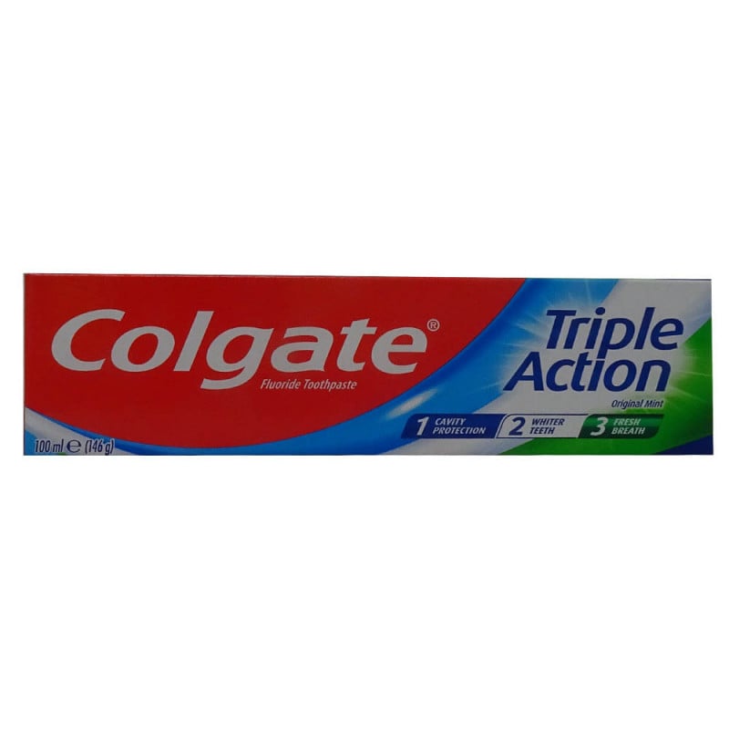 COLGATE TRIPLE ACTION PASTA DENTAL ORIGINAL MINT 100ML 1