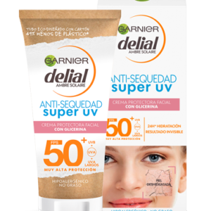 DELIAL SOLAR FACIAL ANTI-SEQUEDAD CON GLICERINA SPF50+