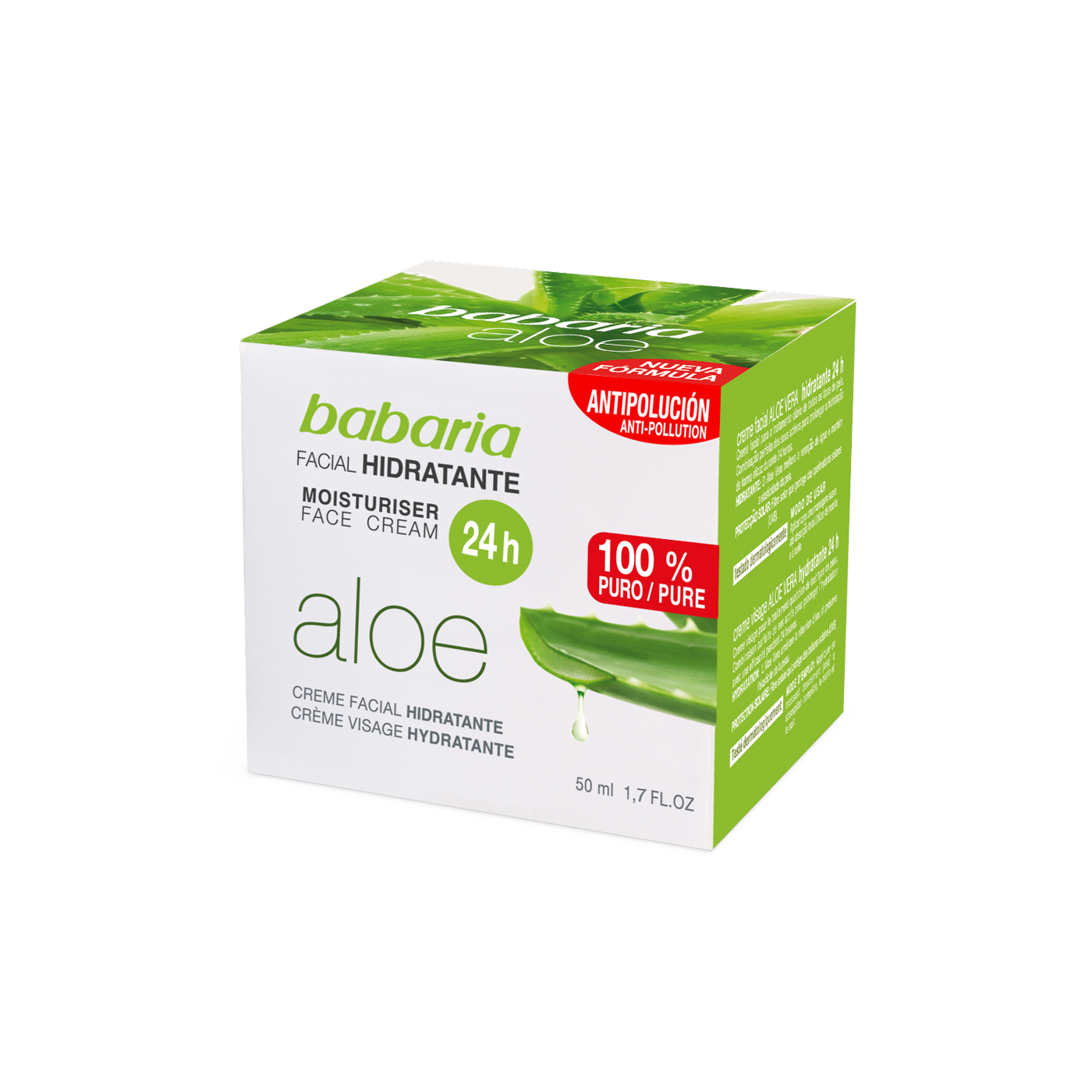 BABARIA CREMA HIDRATANTE ALOE VERA 50 ML 1