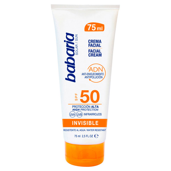 babaria crema solar facial invisible