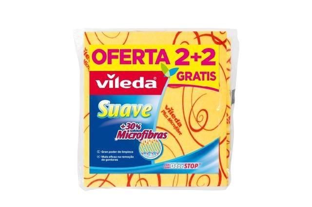 VILEDA BAYETA SUAVE Pack 2+2 u 1