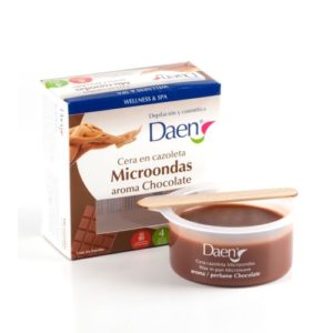 DAEN CERA DEPILATORIA CAZOLETA MICROONDAS CHOCOLATE 90 GR
