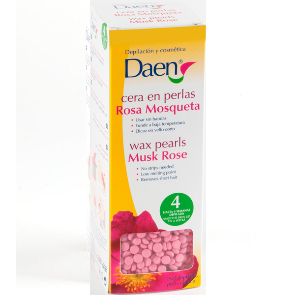 DAEN CERA DEPILATODIA PERLAS ROSA MOSQUETA 180 GR 1