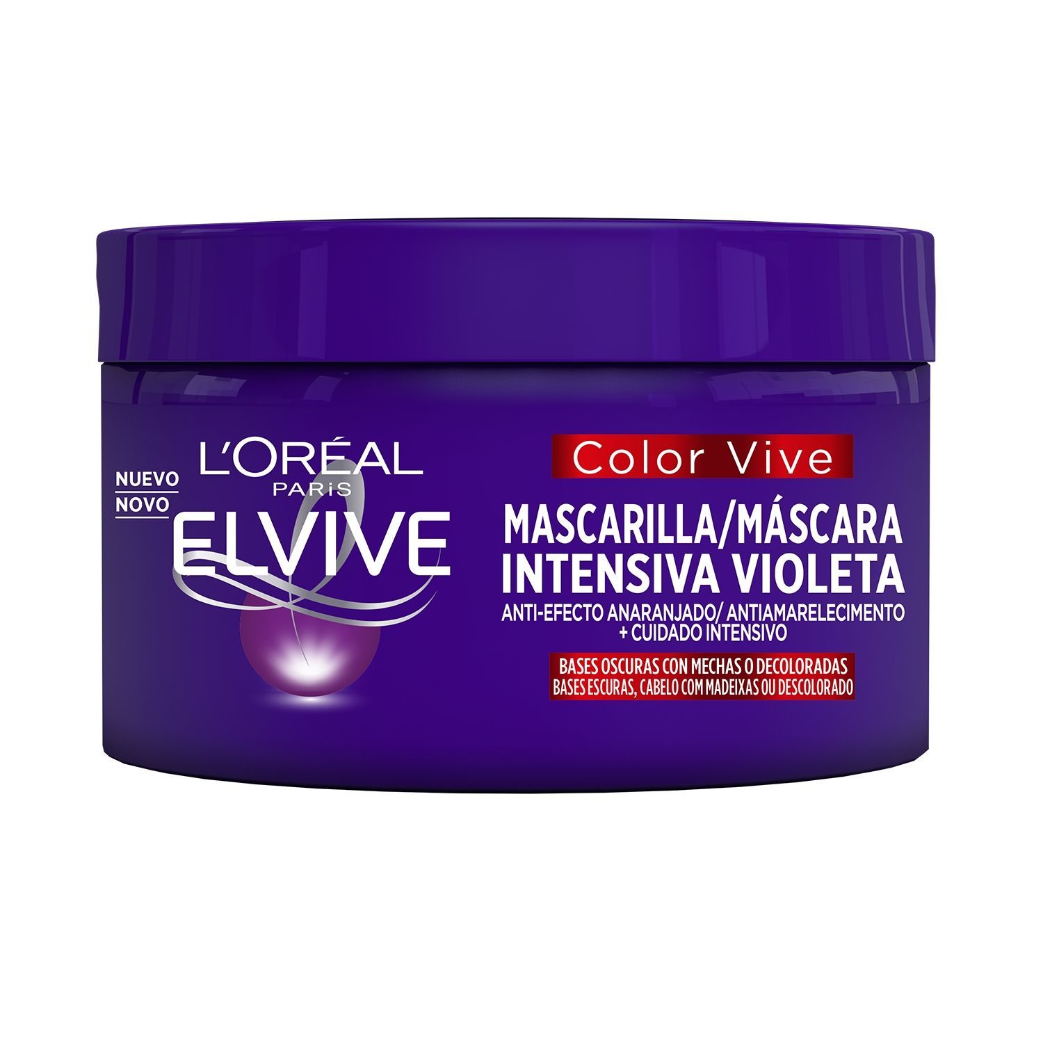 elvive mascarilla violeta