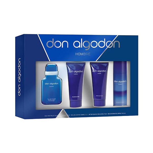 DON ALGODON HOMBRE ESTUCHE 4 PIEZAS EAU DE TOILETTE 100 ML+ 1