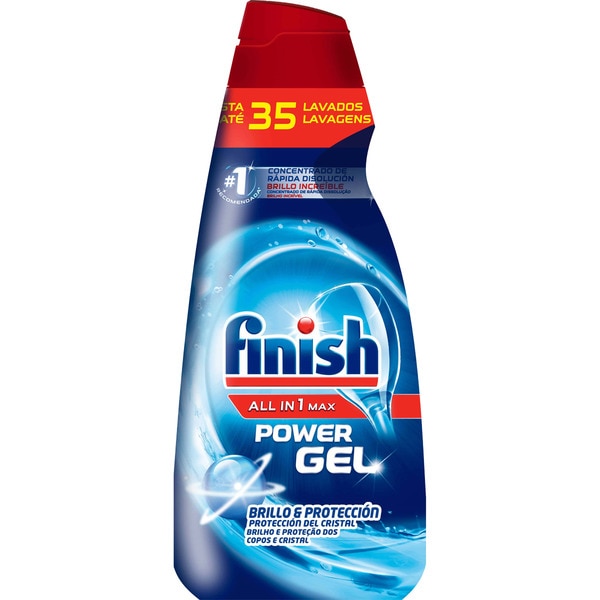 FINISH LAVAVAJILLAS TODO EN 1 POWER GEL 35 LAVADOS 1