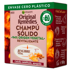 original remedies jengibre vital champú solido