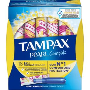 TAMPAX PEARL COMPAK PEARL REGULAR 16 UDS