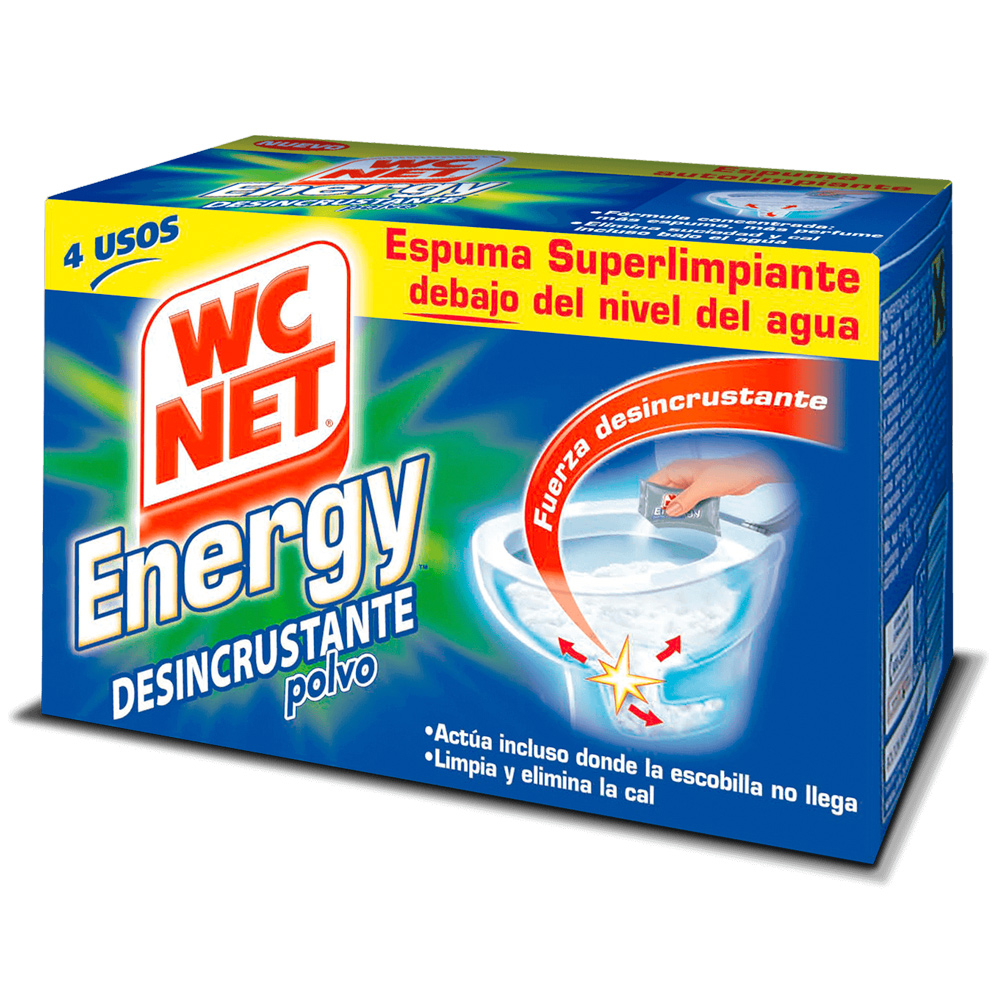 WC NET DESINCRUSTANTE POLVO 4 SOBRES 1