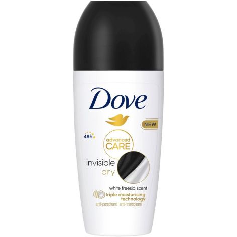 DOVE DESODORANTE INVISIBLE DRY 48H ROLL-ON 50ML 1