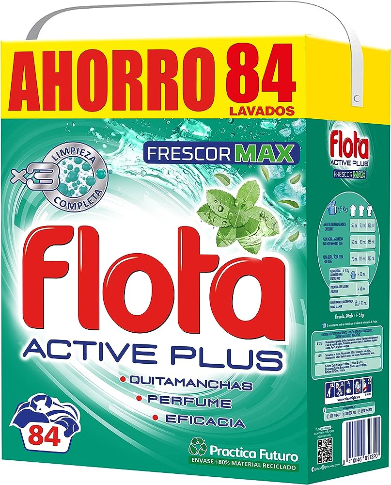 FLOTA MALETA DETERG.ACTIVE PLUS 84 LAV. 1
