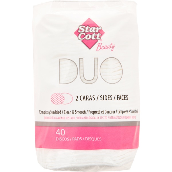 STAR COTT DUO DISCOS DESMAQUILLANTES OVALADOS 40 UDS 1