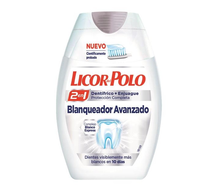 pasta dental blanqueador licor del polo
