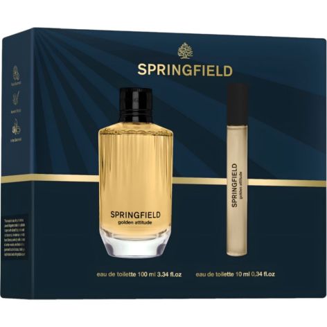 SPRINGFIELD GOLDEN ATTITUDE ESTUCHE MEN EAU DE PARFUM 100ML+MINI 10ML 1
