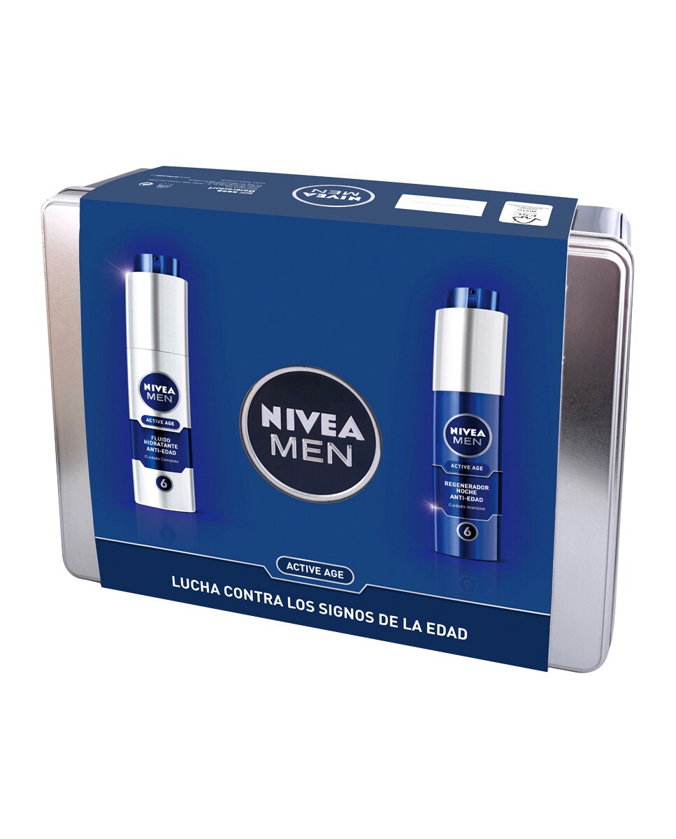 NIVEA MEN ACTIVE KIT CREMA DÍA Y CREMA NOCHE