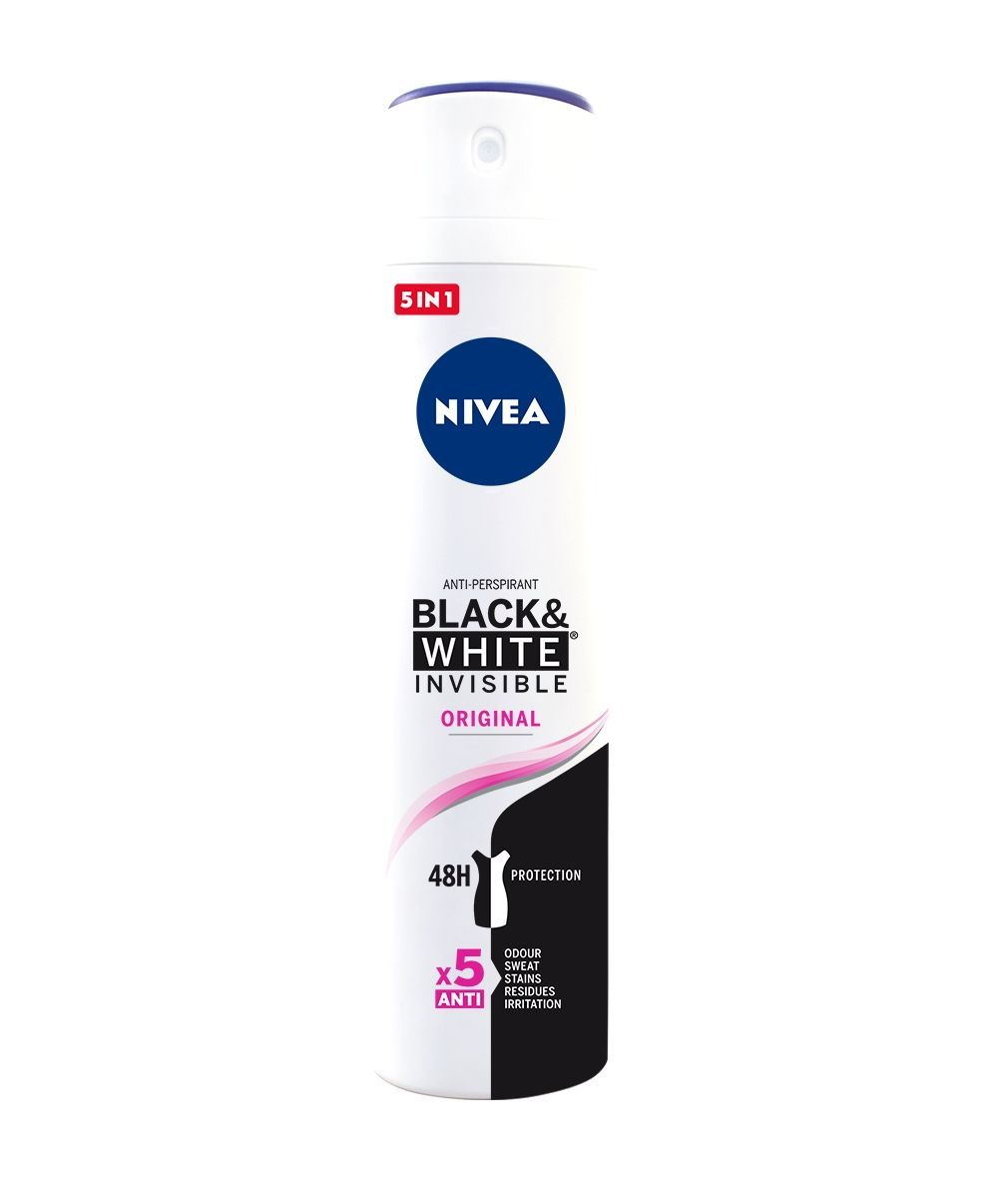 nivea desodorante spray invisible black white