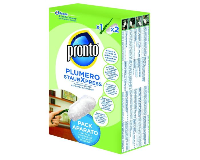 pronto plumero aparato con 2 recambios