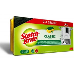 SCOTCH-BRITE ESTROPAJO SALVAUÑAS CLASSIC 2+1 UDS