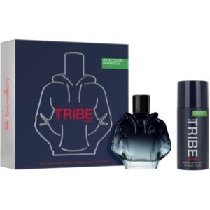 BENETTON MEN TRIBE INTENSE ESTUCHE EAU DE PARFUM VAP 90ML+DEO SPRAY
