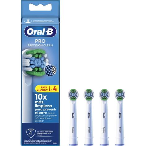 ORAL-B PRECISION CLEAN RECAMBIO CEPILLO DENTAL 4 UDS 1