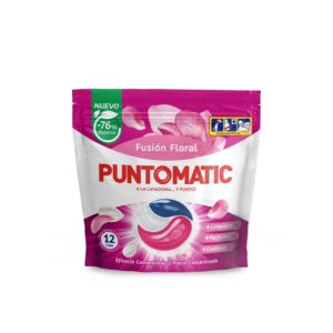 PUNTOMATIC FLORAL DETERGENTE CAPSULAS ROPA BLANCA Y DE COLOR 12 UDS