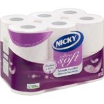 NICKY PAPEL HIGIENICO ULTRA SOFT 12 ROLLOS