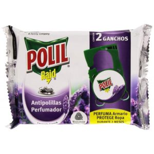 POLIL ANTIPOLILLAS PERFUMADOR LAVANDA 2 GANCHOS