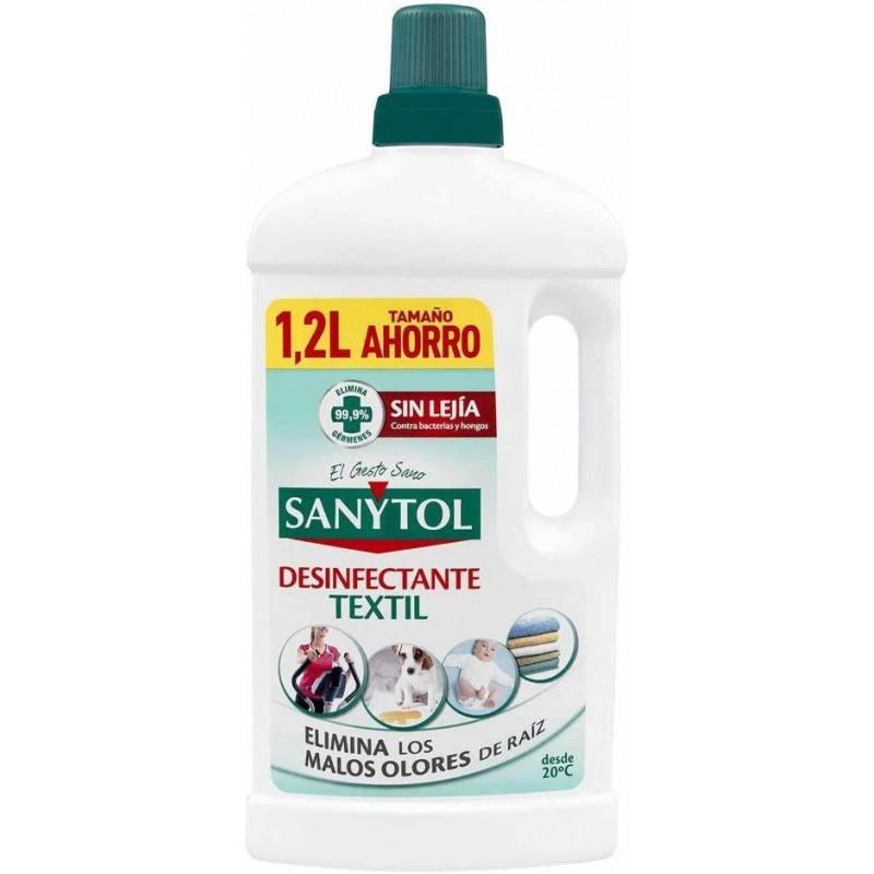 SANYTOL DESINFECTANTE TEXTIL SIN LEJIA 1200 ML 1