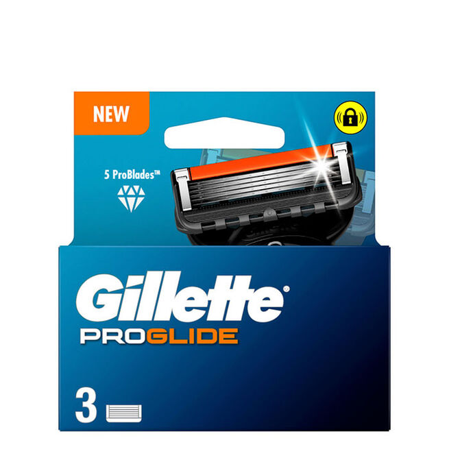 GILLETTE FUSION PROGLIDE CARGADOR 3u 1