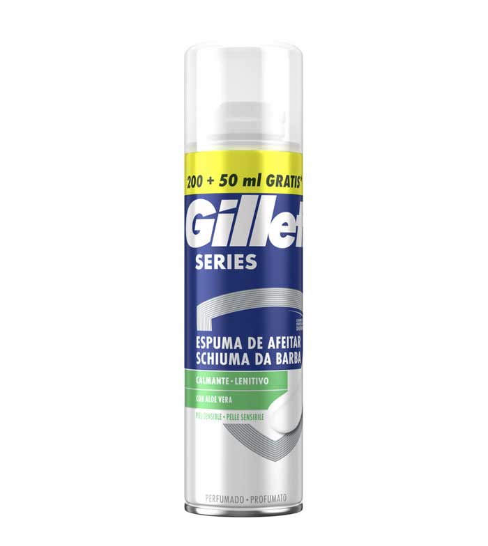 GILLETTE SERIES ESPUMA AFEITAR CALMANTE CON ALOE PIEL SENSIBLE 250ML 1