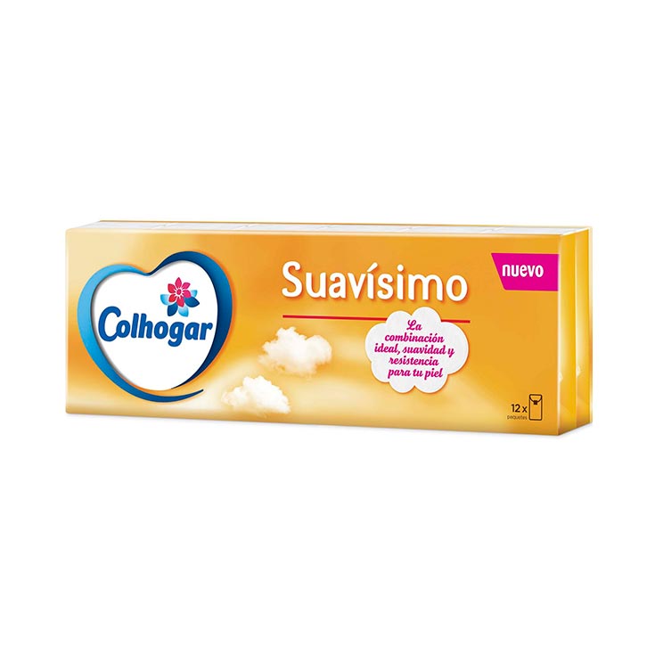 COLHOGAR PAÑUELOS SUAVISIMO 12 UDS