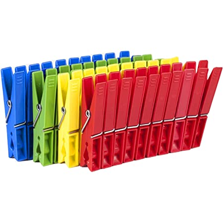 PINZAS PLASTICO EXTRA GRANDE 24 UDS