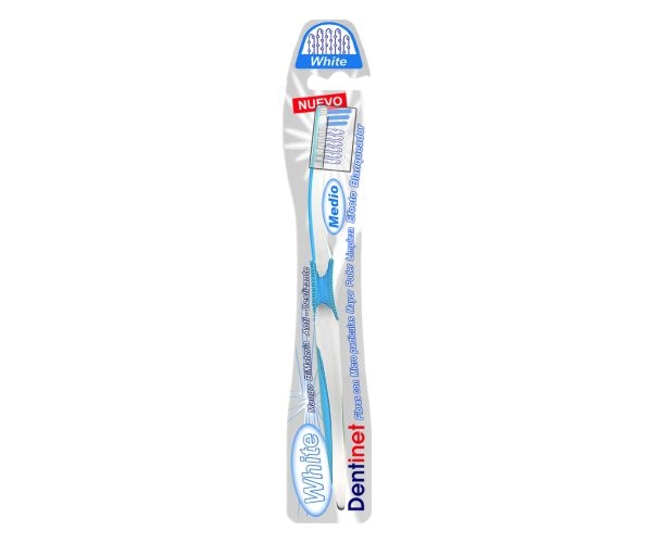 DENTINET CEPILLO DENTAL WHITE MEDIO