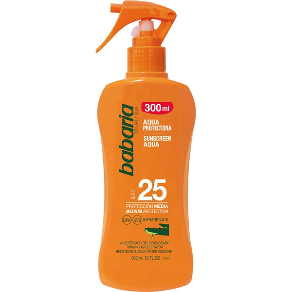 BABARIA SOLAR AQUA ALOE PISTOLA F-25 300 ML. 1