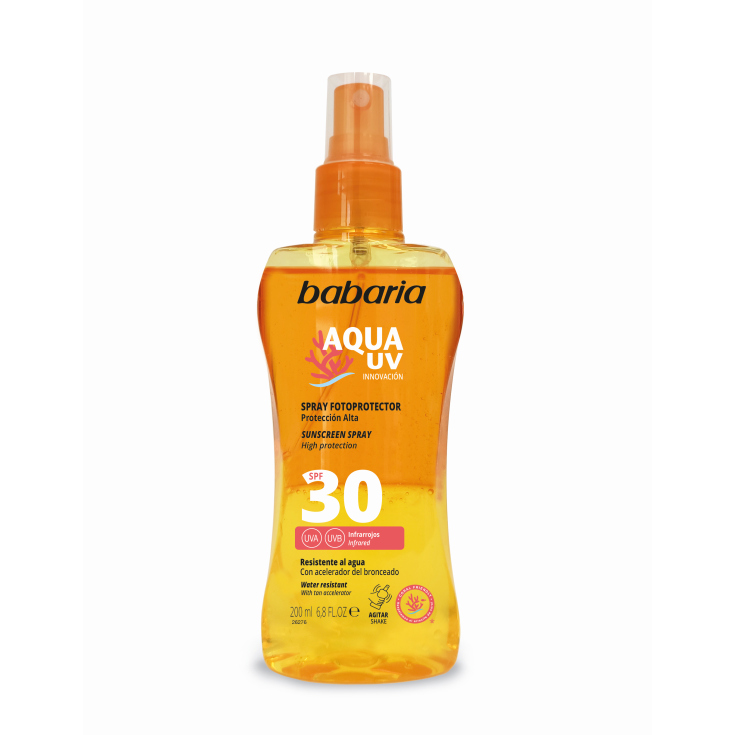 BABARIA AQUA UV FOTOPROTECTOR SPF30 SPRAY 200 ML 1