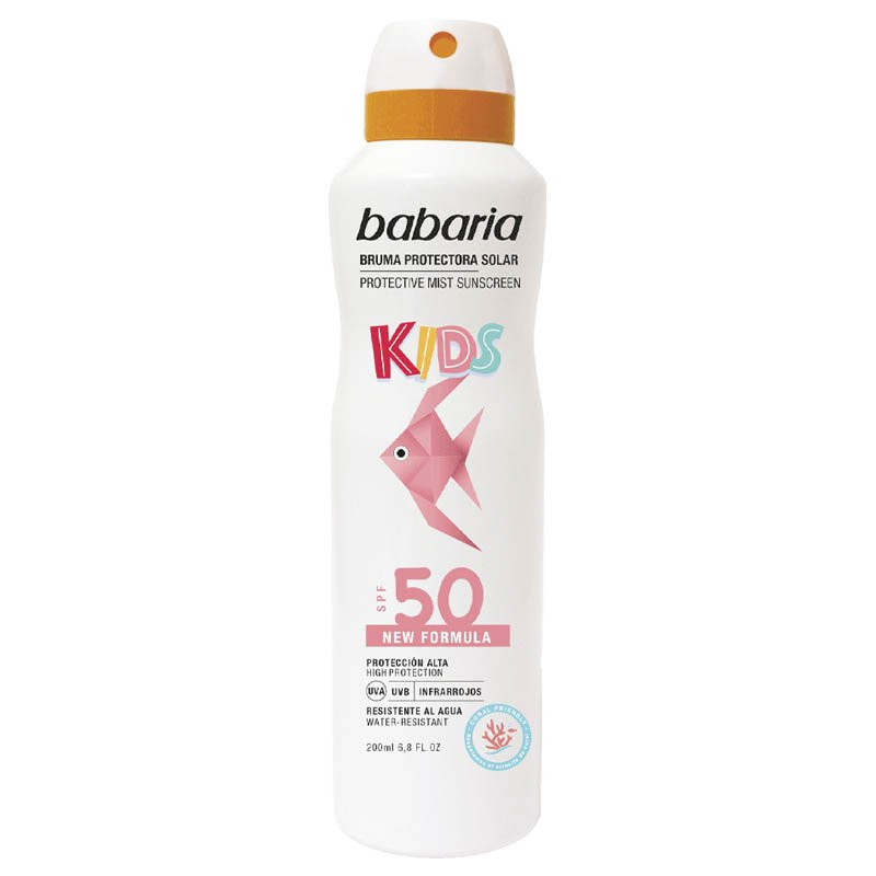 BABARIA BRUMA PROTECTORA SOLAR INFANTIL SPF50 200ML. 1