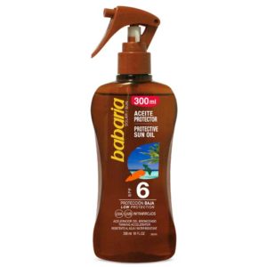 BABARIA ACEITE SOLAR ZANAHORIA SPF6 PISTOLA 300 ML