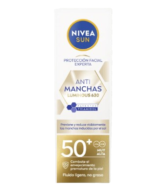 NIVEA SUN FACIAL FLUIDO ANTIMANCHAS SPF50+ 40ML. 1