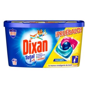 DIXAN DETERGENTE TRIO CAPS 4EN1 CAPSULAS 12 UDS
