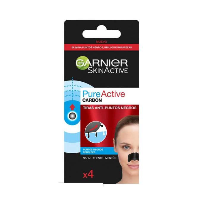 GARNIER PURE ACTIVE TIRAS CARBON 4UDS 1