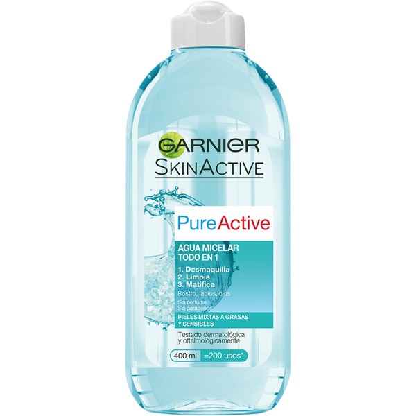 GARNIER PURE ACTIVE AGUA MICELAR 400ML 1