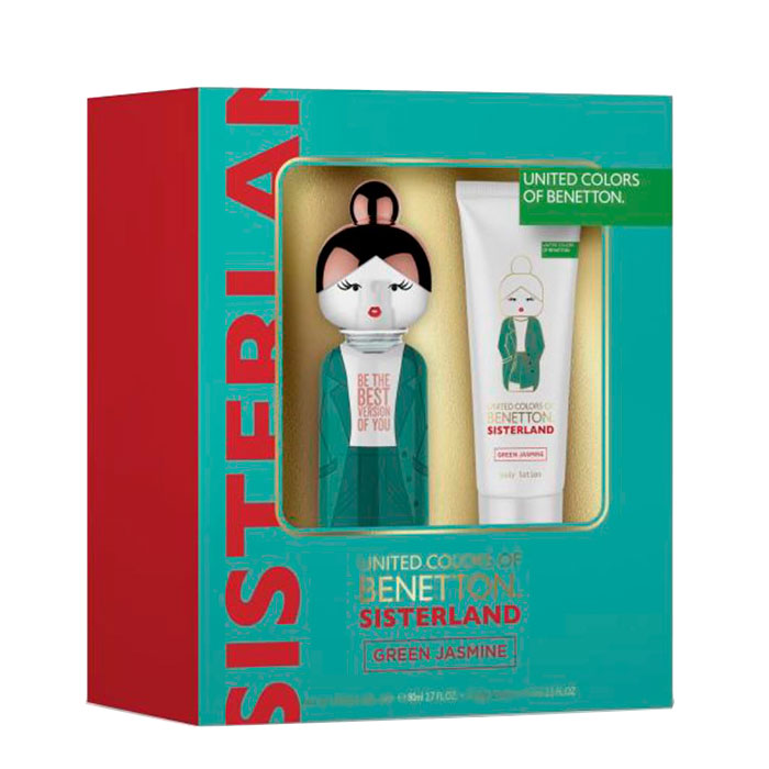 BENETTON SISTERLAND GREEN EST EDT 80ML+ 1