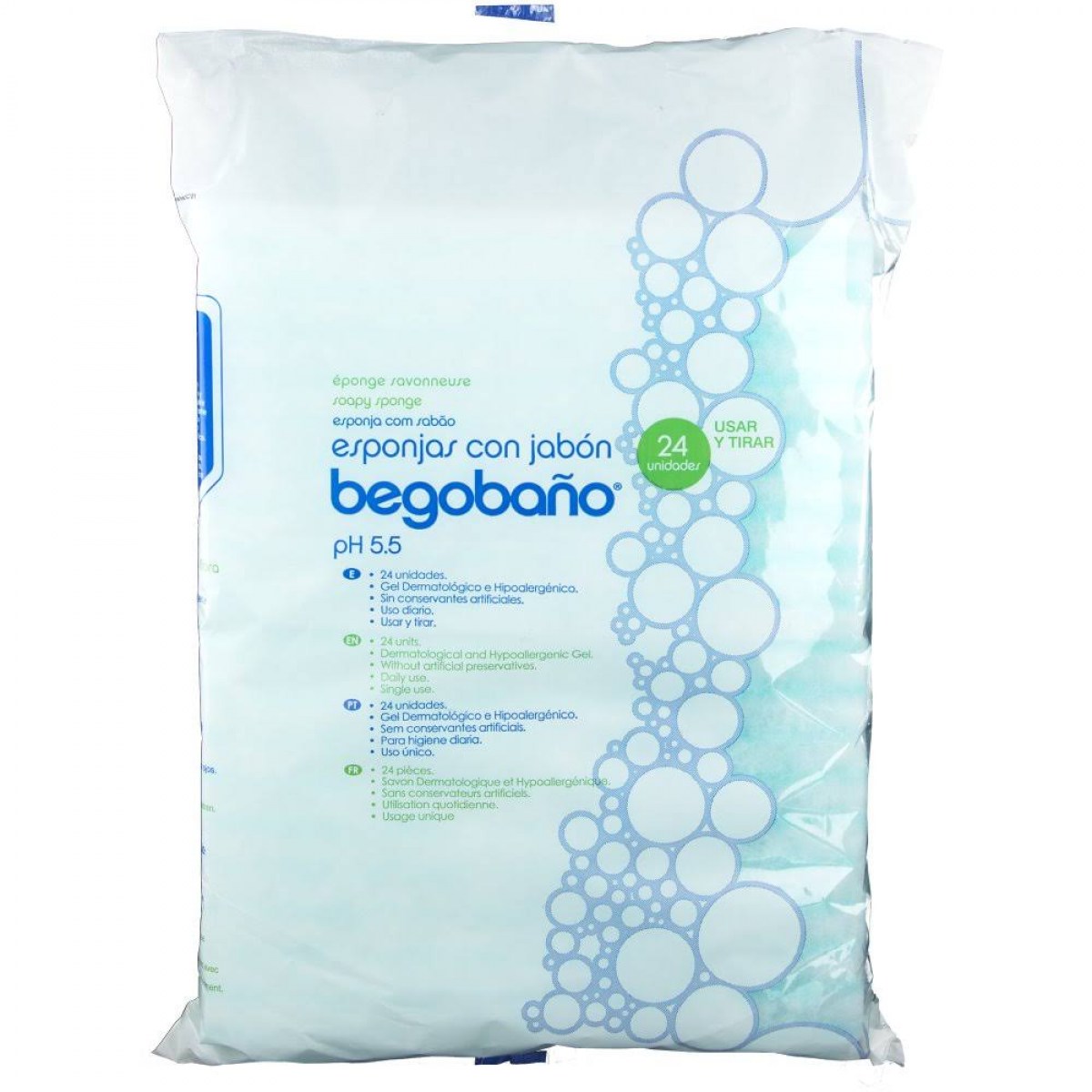 BEGOBAÑO ESPONJA JABONOSA 24 UDS 1