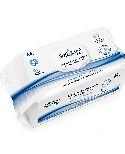 LEA SOFT & CARE TOALLITA HUMEDAS CORPORAL ADULTO 64 UDS. 1