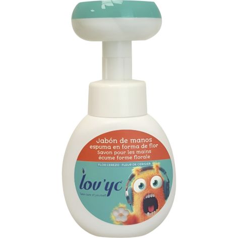 LOV´YC JABON DE MANOS INFANTIL ESPUMA EN FORMA DE FLOR 300 ML 1