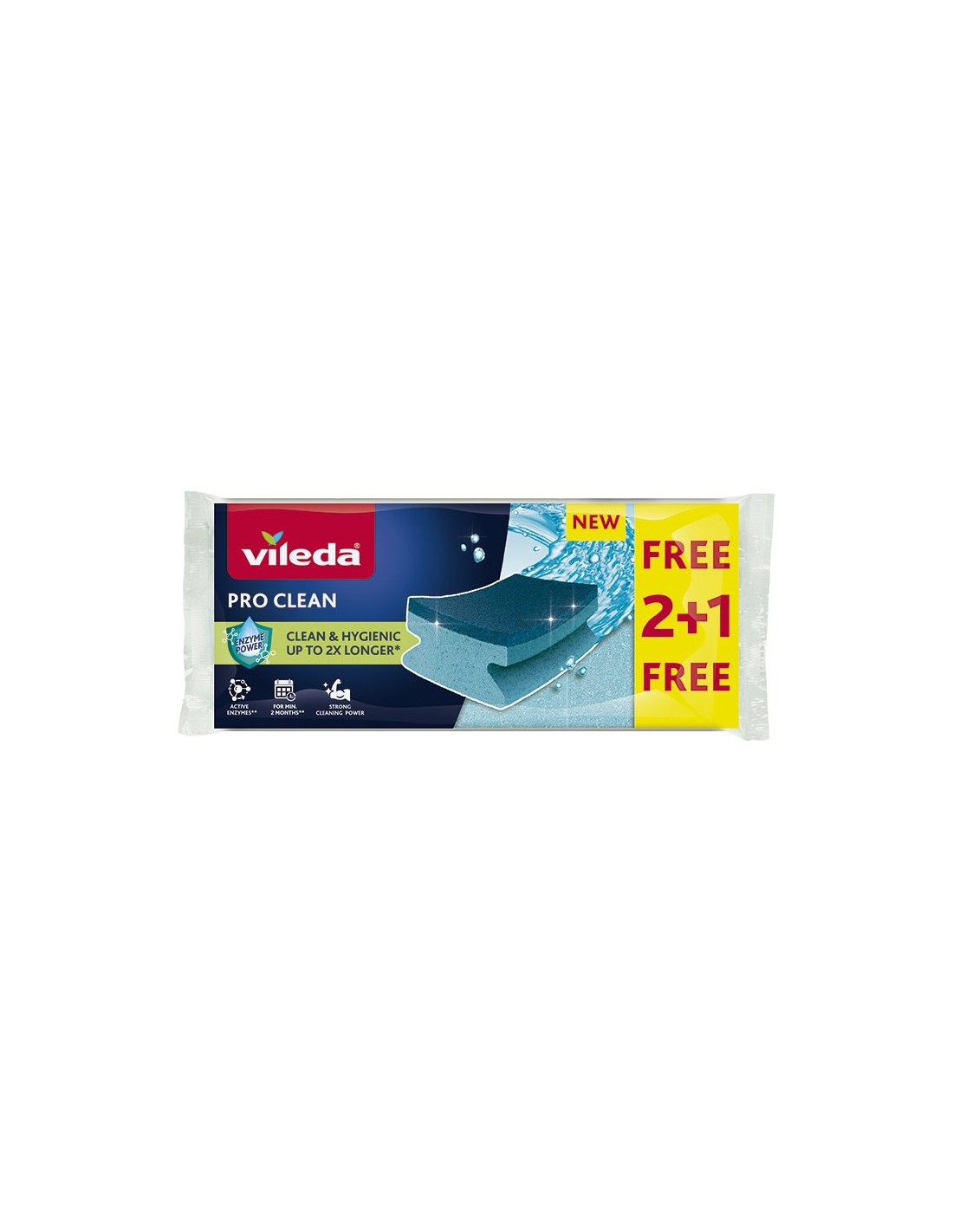 VILEDA PRO CLEAN SALVAUÑAS ESTROPAJO 2+1 1